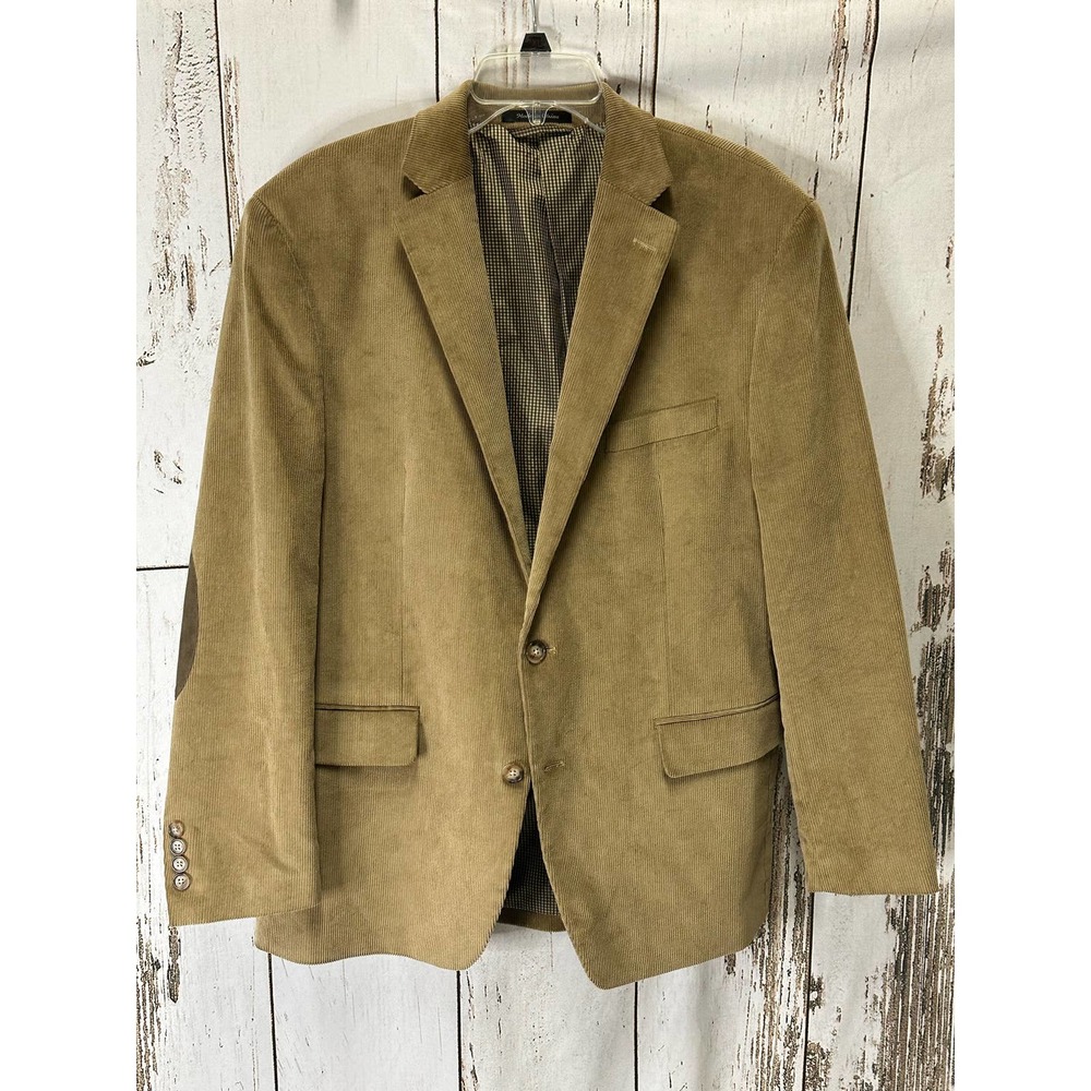 Chaps Men's Dark Tan Corduroy Overcoat